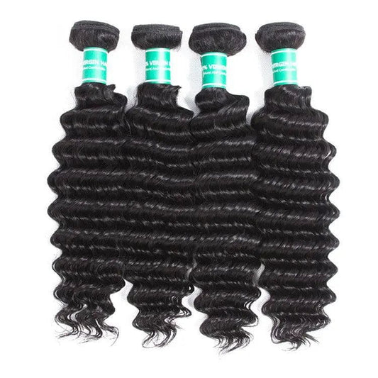 Cambodian Deep Wave Virgin hair bundles - TrueGlamsXtentions 