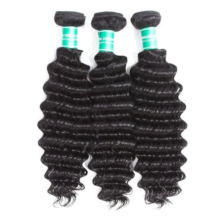 Cambodian Deep Wave Virgin hair bundles - TrueGlamsXtentions 